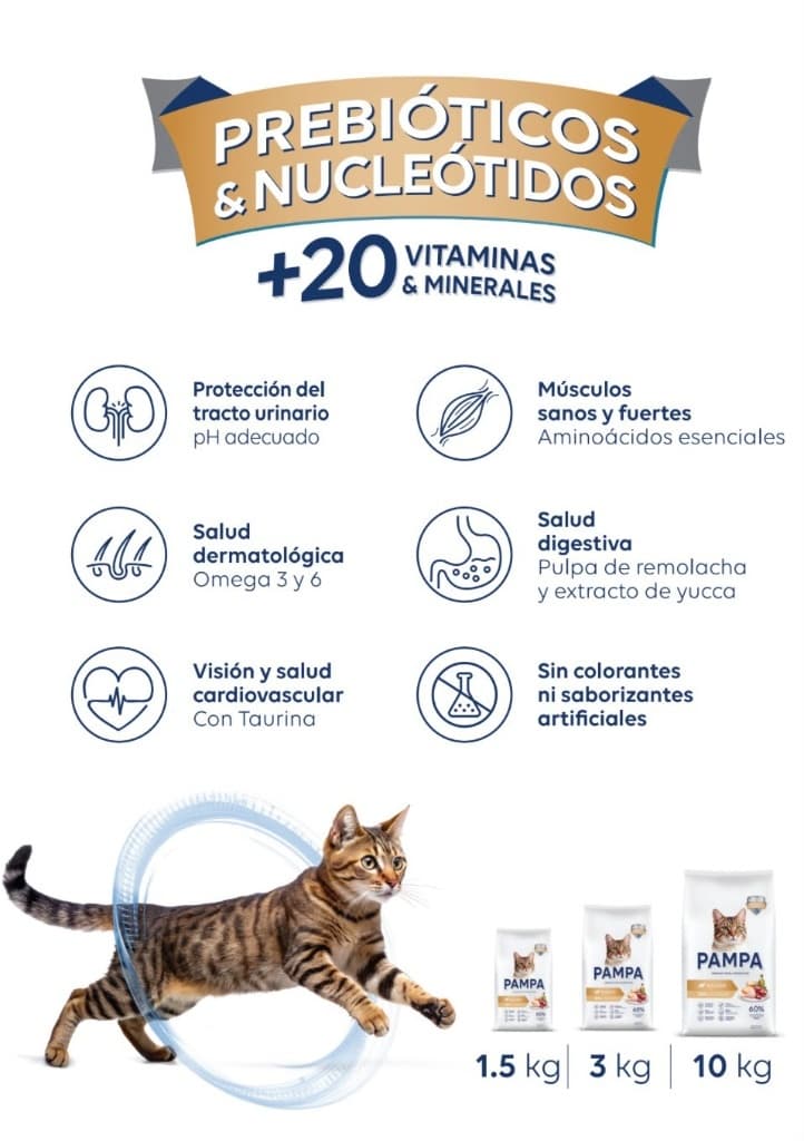 PAMPA GATOS ADULTOS 3KG 2